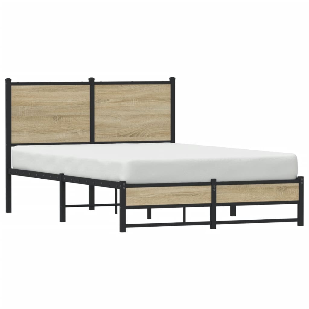 sengeramme uden madras 120x200 cm metal sonoma-eg