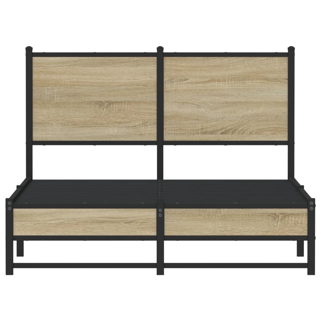 sengeramme uden madras 120x200 cm metal sonoma-eg