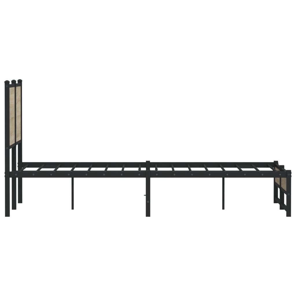 sengeramme uden madras 120x200 cm metal sonoma-eg
