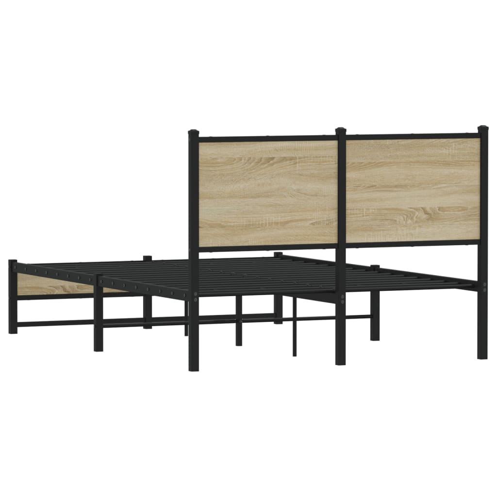 sengeramme uden madras 120x200 cm metal sonoma-eg