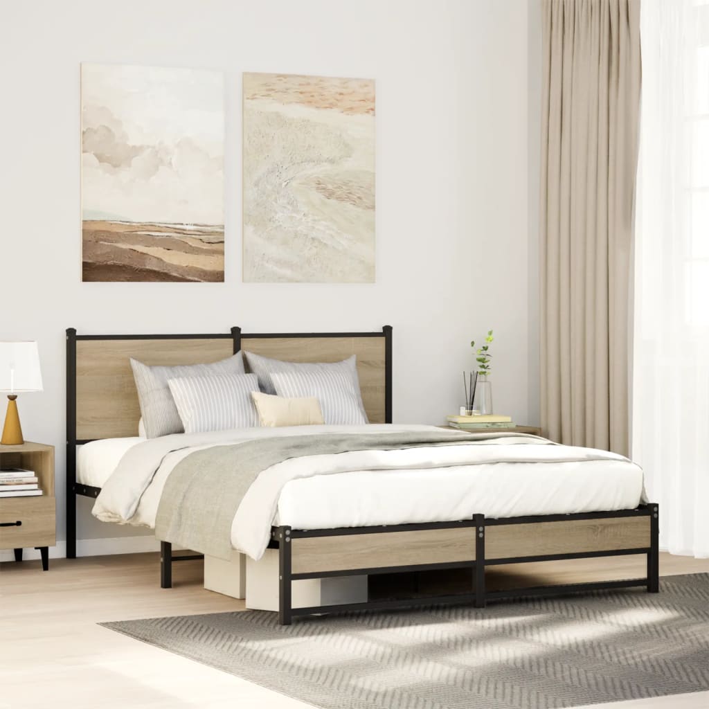 sengeramme uden madras 137x190 cm sonoma-eg