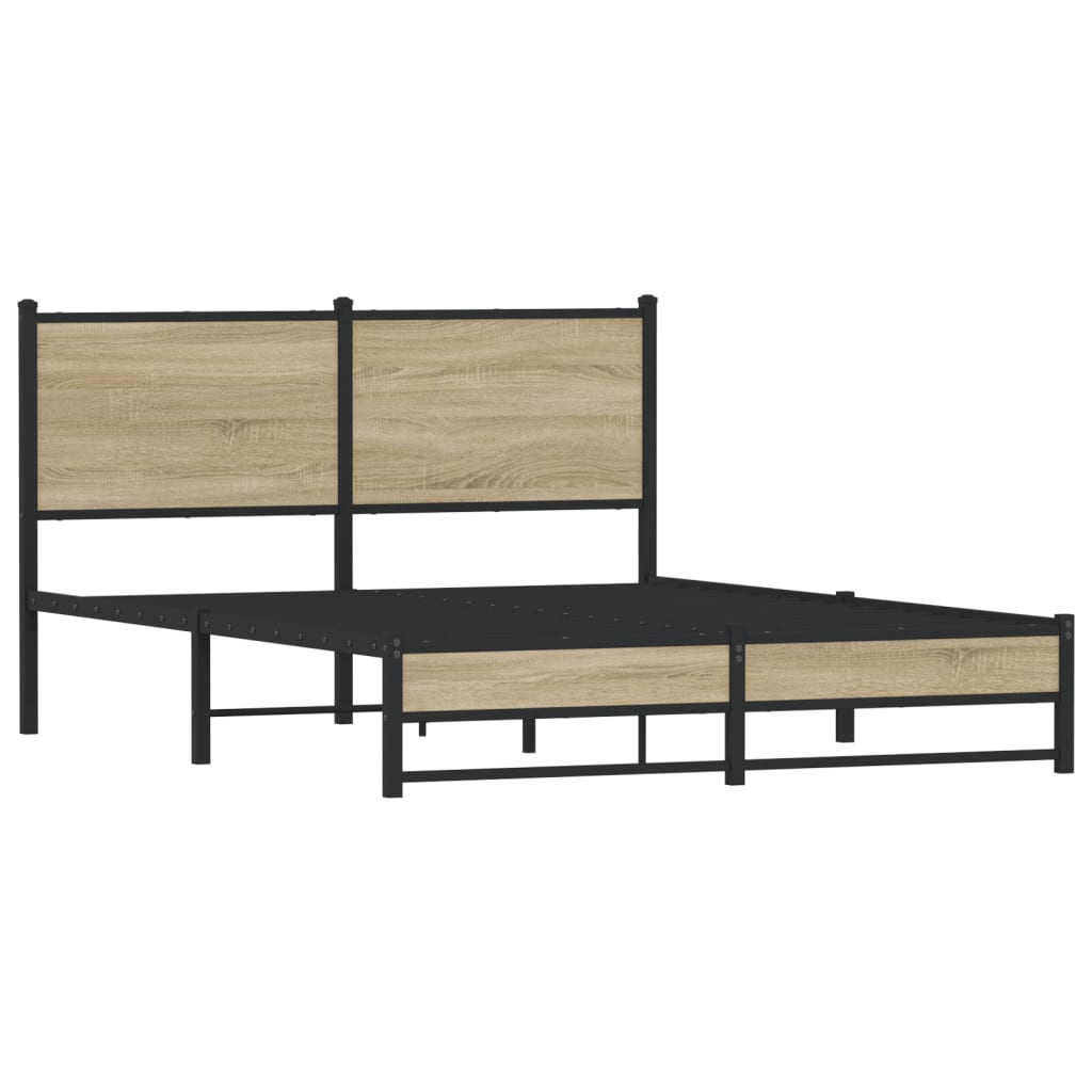 sengeramme uden madras 140x190 cm metal sonoma-eg