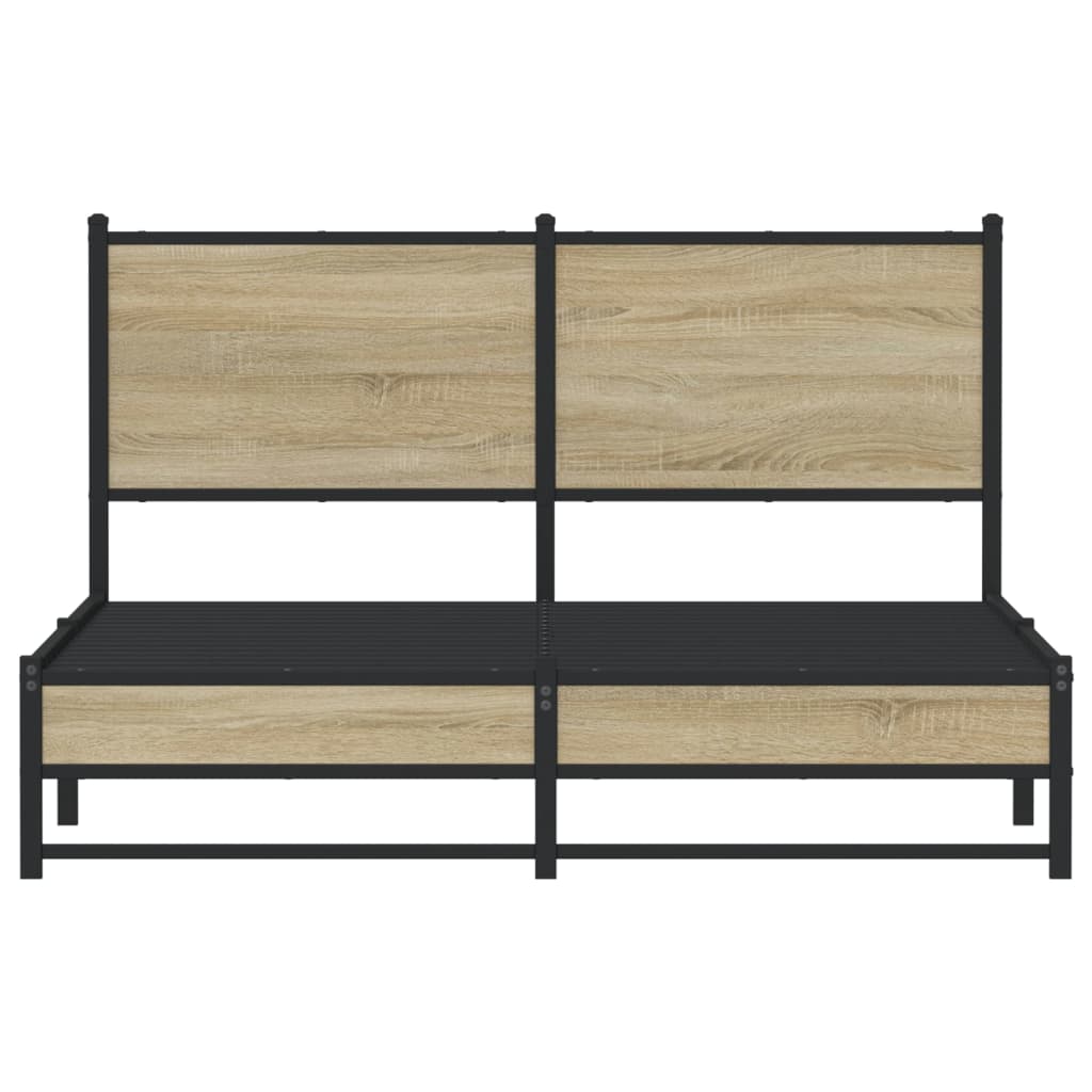 sengeramme uden madras 140x190 cm metal sonoma-eg