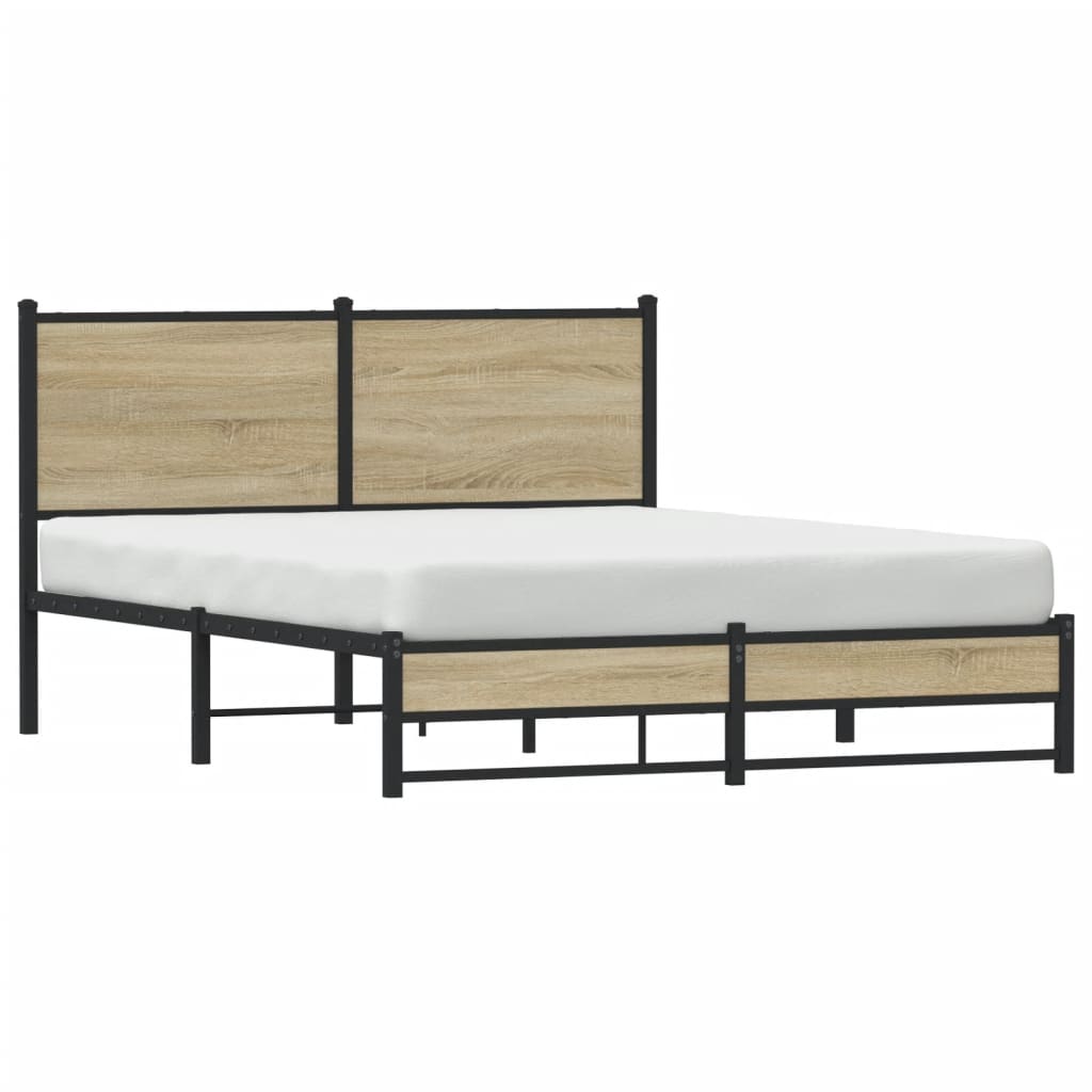 sengeramme uden madras 140x200 cm metal sonoma-eg