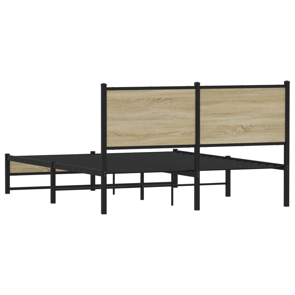 sengeramme uden madras 140x200 cm metal sonoma-eg