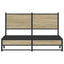 sengeramme uden madras 150x200 cm metal sonoma-eg