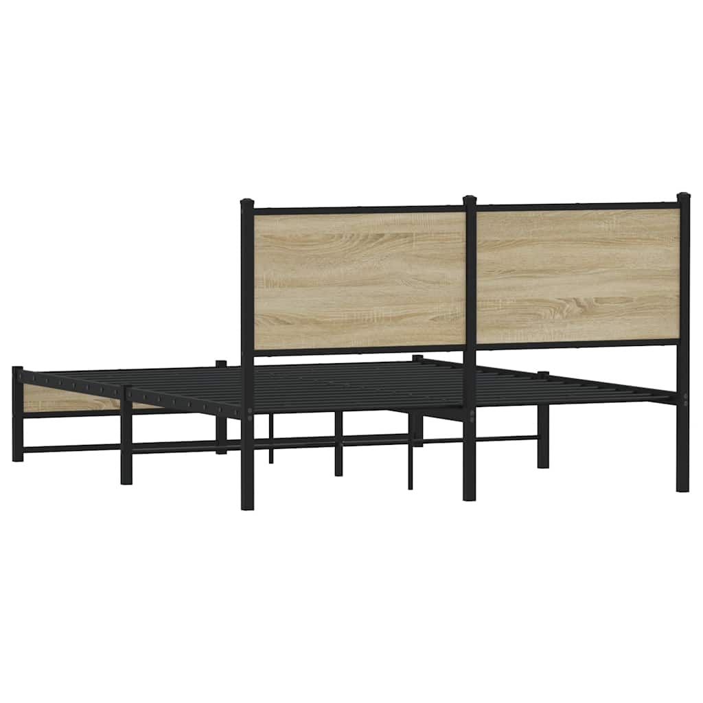 sengeramme uden madras 150x200 cm metal sonoma-eg