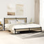 sengeramme uden madras 160x200 cm metal sonoma-eg