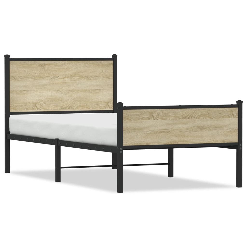 sengeramme uden madras 80x200 cm metal sonoma-eg
