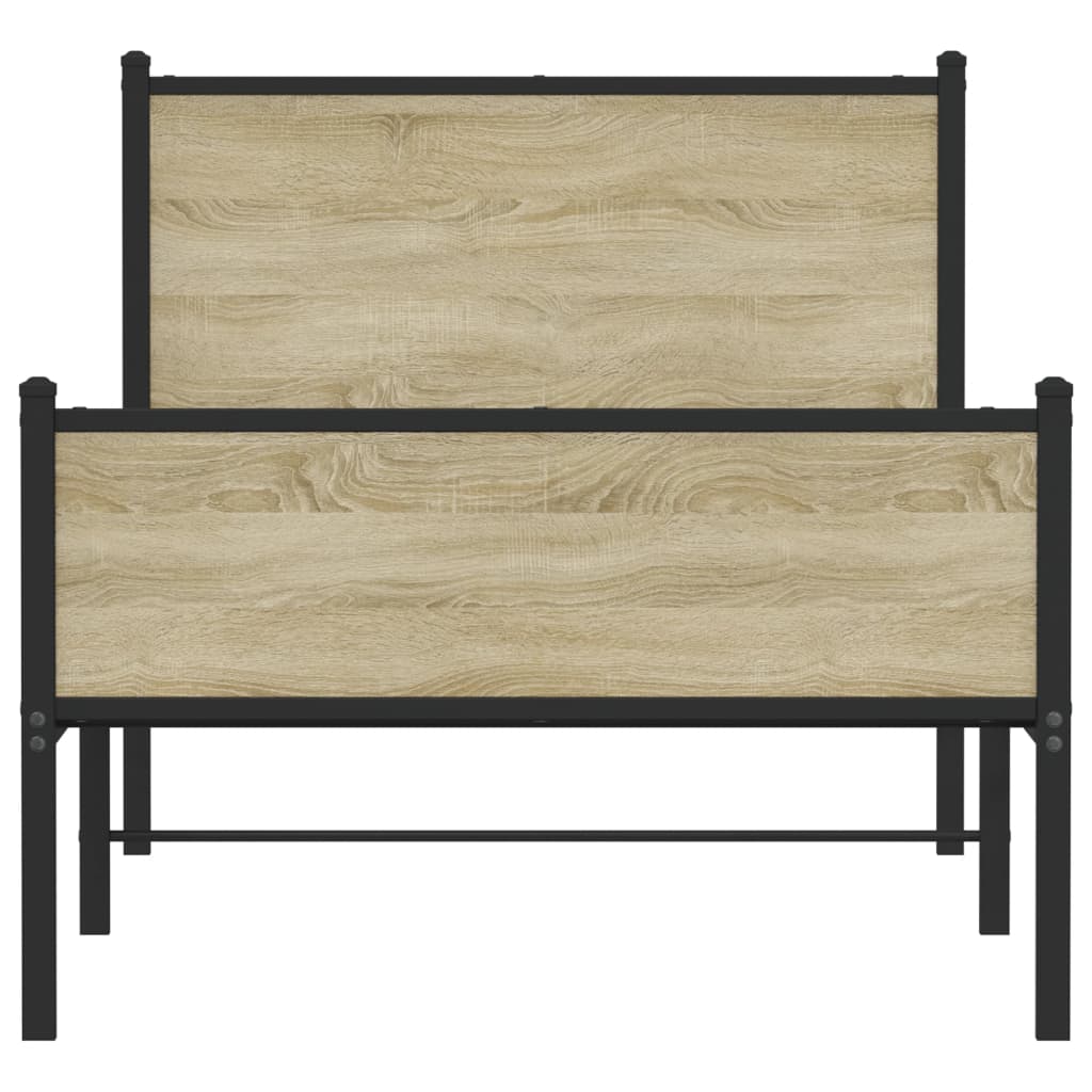 sengeramme uden madras 90x200 cm metal sonoma-eg