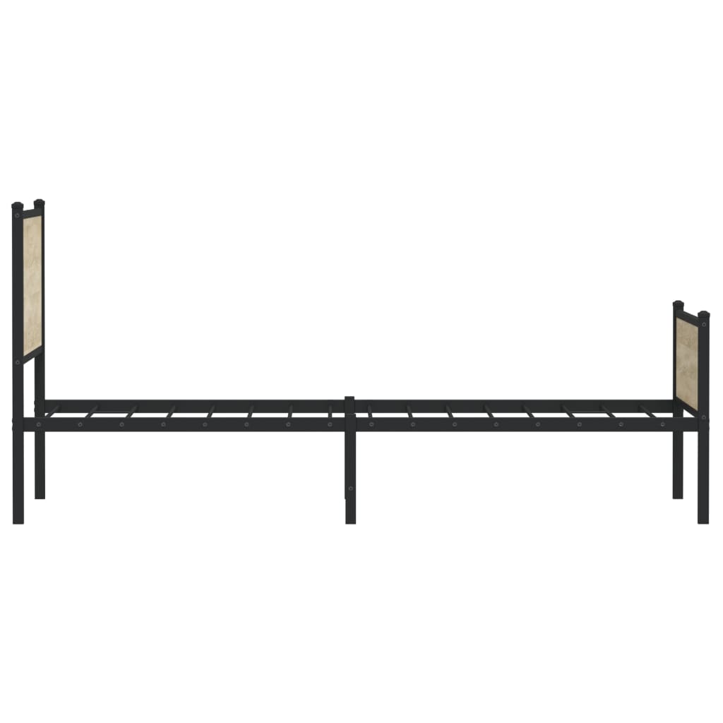 sengeramme uden madras 100x190 cm metal sonoma-eg