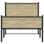 sengeramme uden madras 100x200 cm metal sonoma-eg