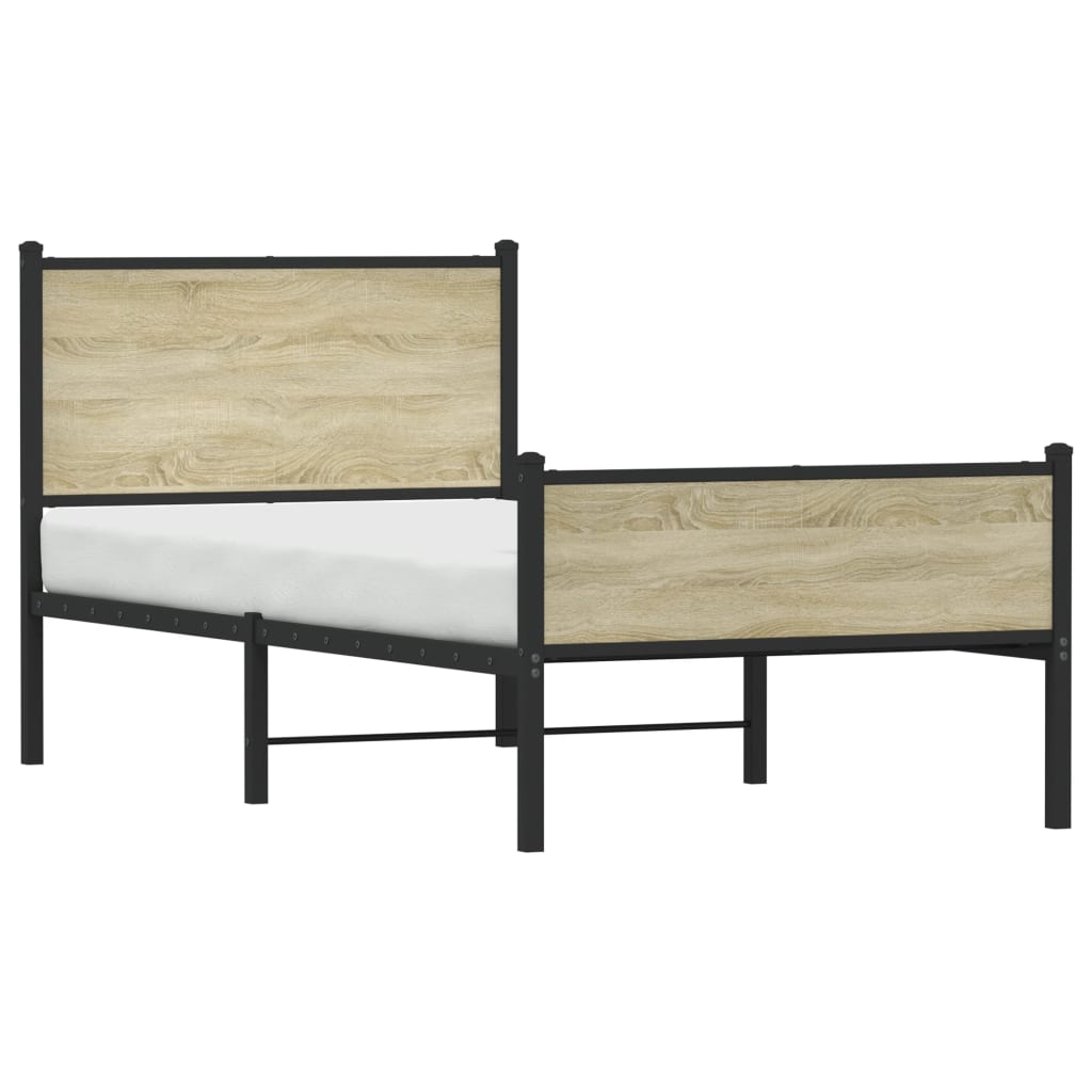 sengeramme uden madras 107x203 cm metal sonoma-eg