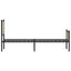 sengeramme uden madras 107x203 cm metal sonoma-eg