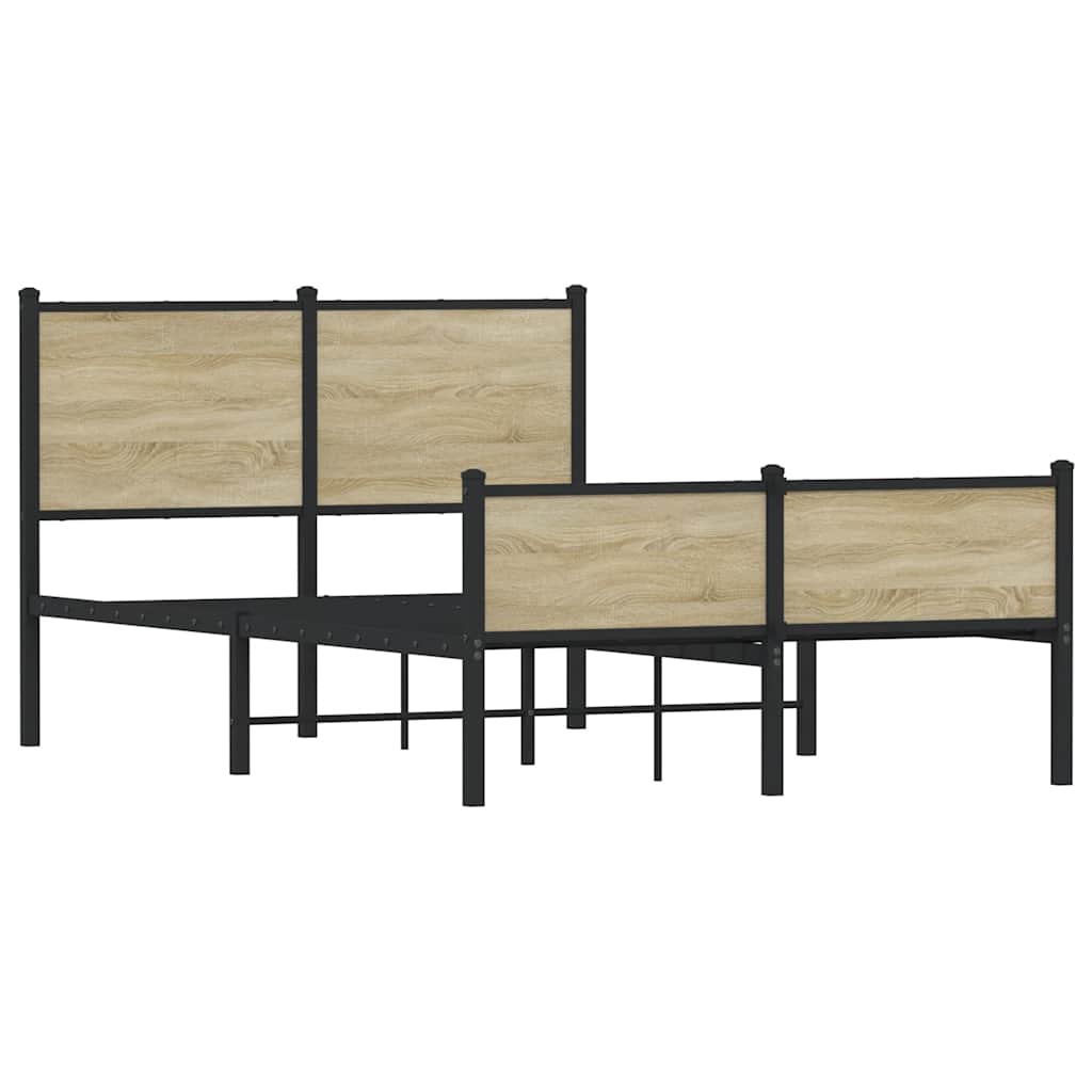 sengeramme uden madras 120x190 cm metal sonoma-eg