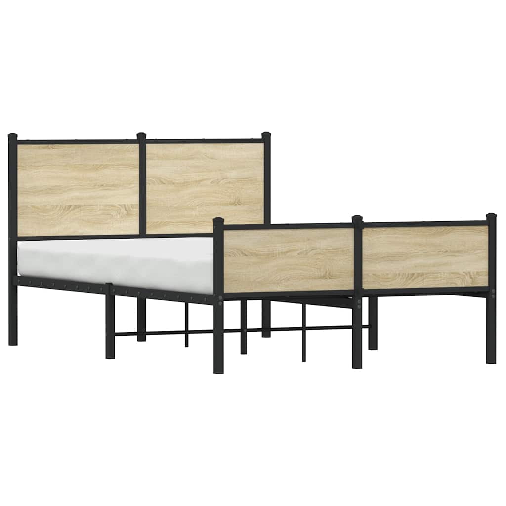 sengeramme uden madras 120x190 cm metal sonoma-eg