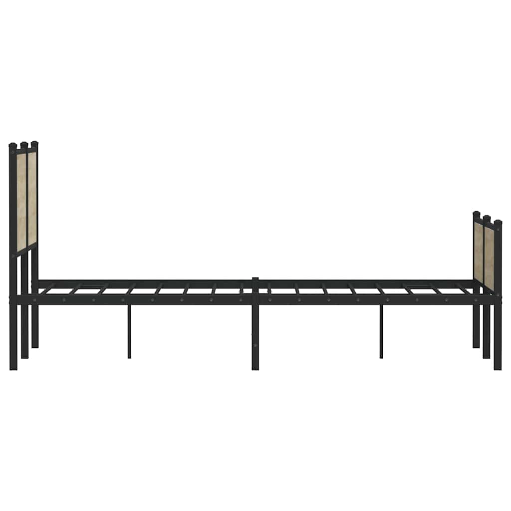 sengeramme uden madras 120x190 cm metal sonoma-eg