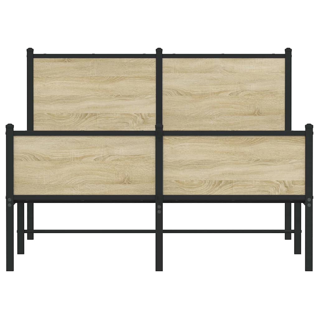 sengeramme uden madras 120x200 cm metal sonoma-eg