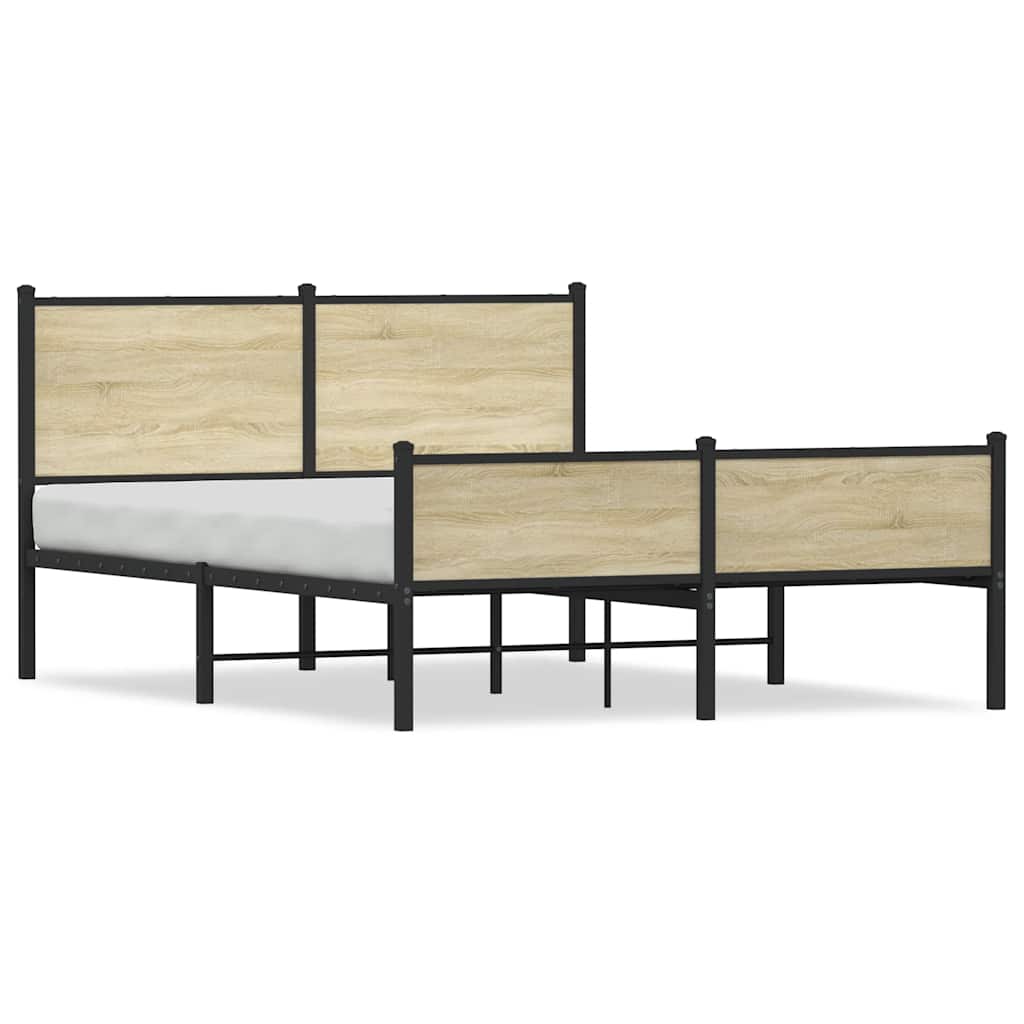 sengeramme uden madras 140x190 cm metal sonoma-eg