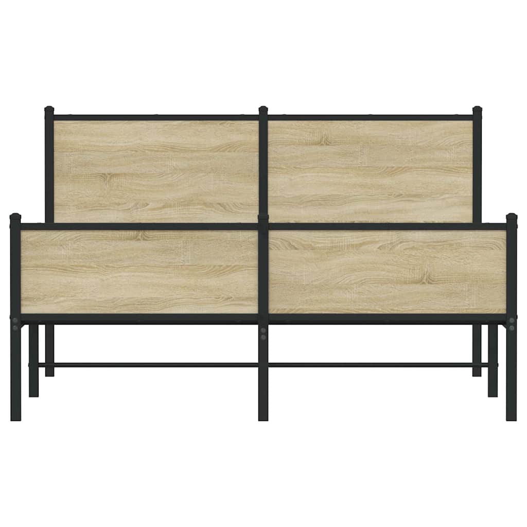 sengeramme uden madras 140x190 cm metal sonoma-eg