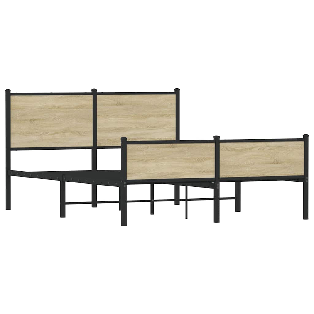 sengeramme uden madras 140x200 cm metal sonoma-eg