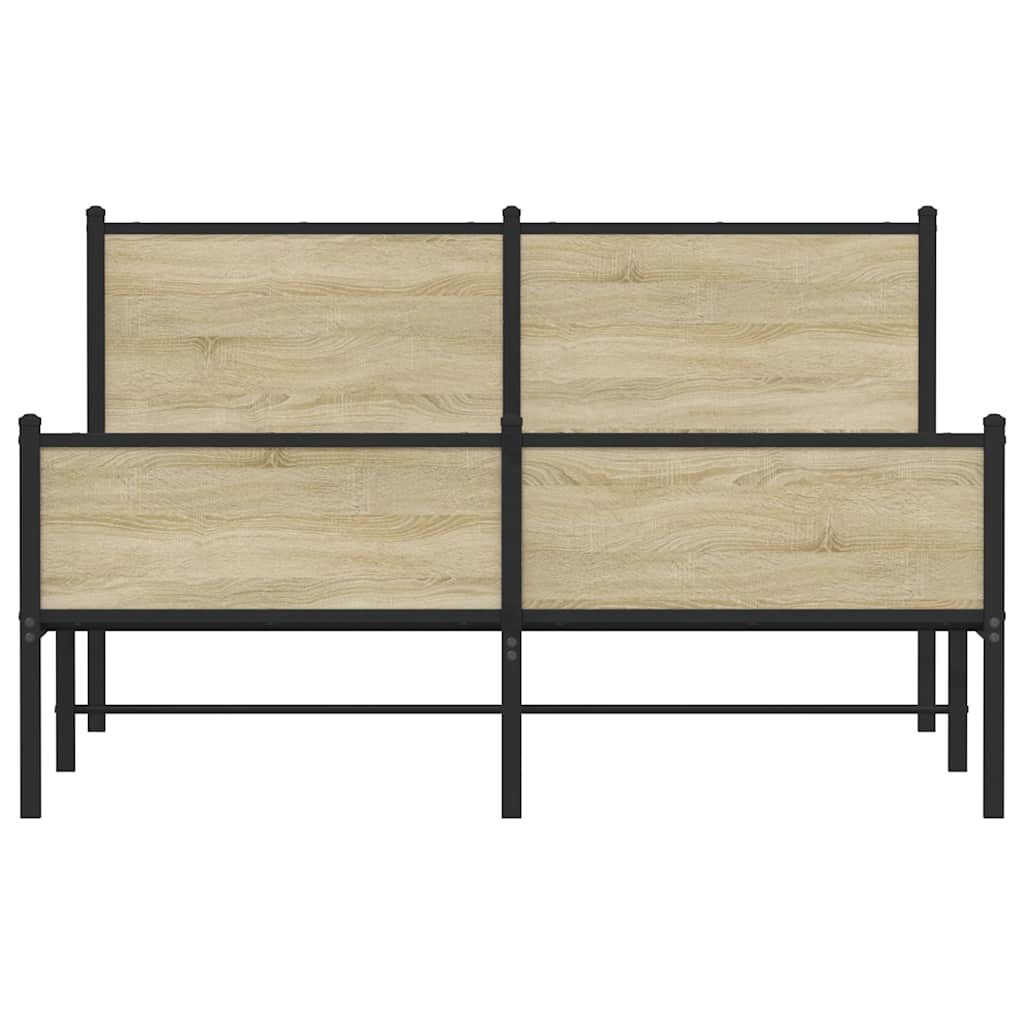 sengeramme uden madras 140x200 cm metal sonoma-eg