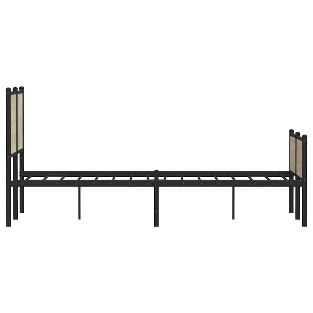 sengeramme uden madras 140x200 cm metal sonoma-eg