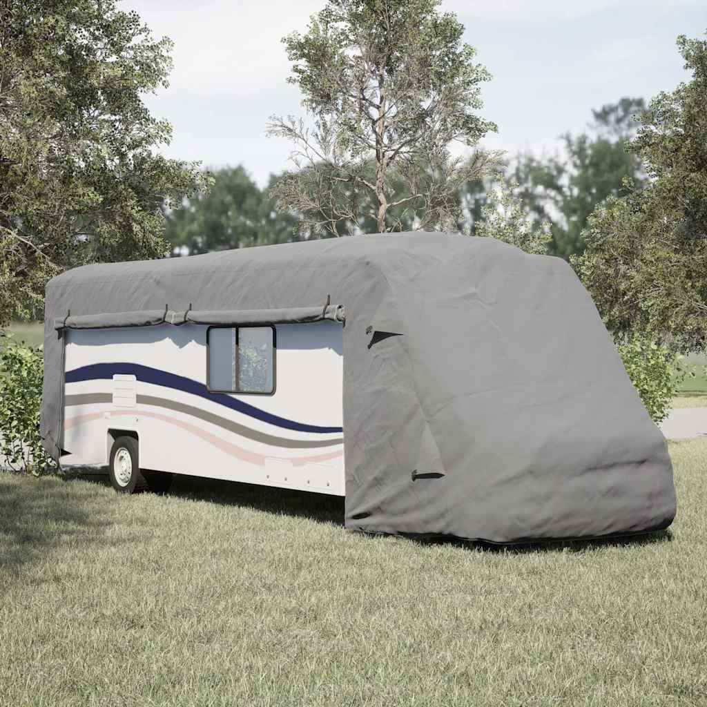 autocamperovertræk 870x235x275 cm ikke-vævet stof grå