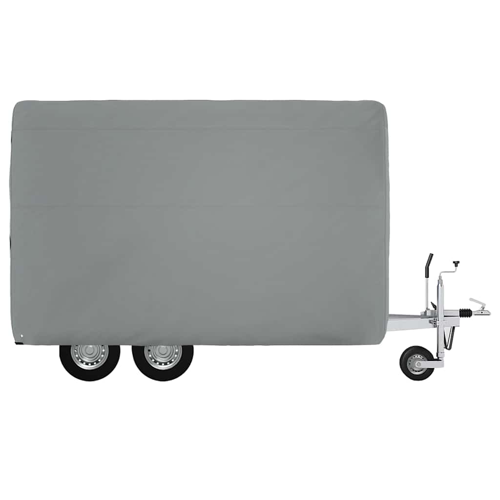 hestetrailerovertræk 334x148x230 cm ikke-vævet stof grå