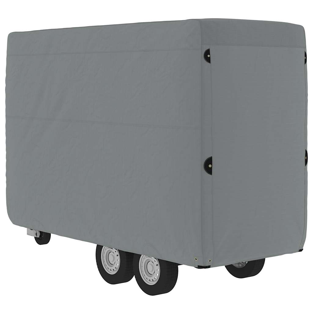 hestetrailerovertræk 334x148x230 cm ikke-vævet stof grå