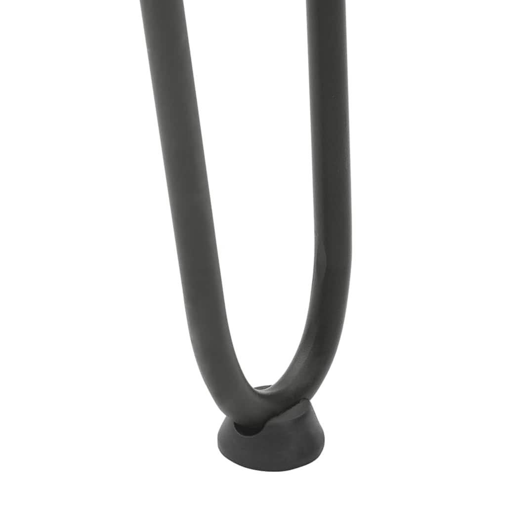 hårnåleben til sofabord 4 stk. antracit 42 cm massivt stål