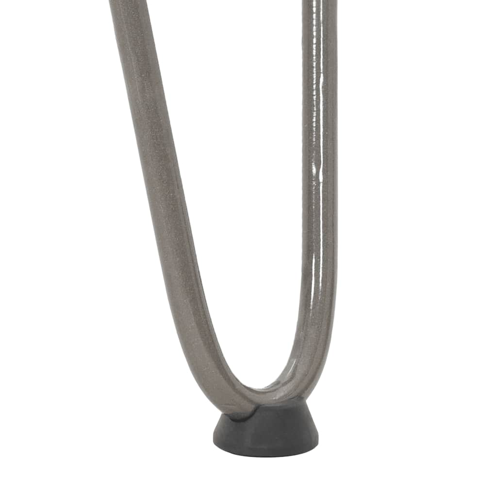 hårnåleben til sofabord 4 stk. naturstål 42 cm massivt stål