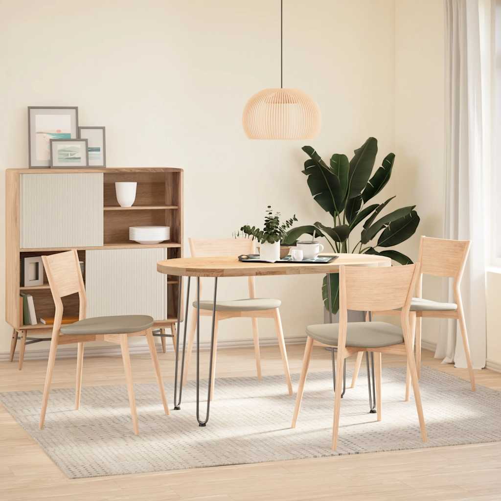 hårnåleben til konsolborde til konsolbord 4 stk. naturstål 72 cm massivt stål