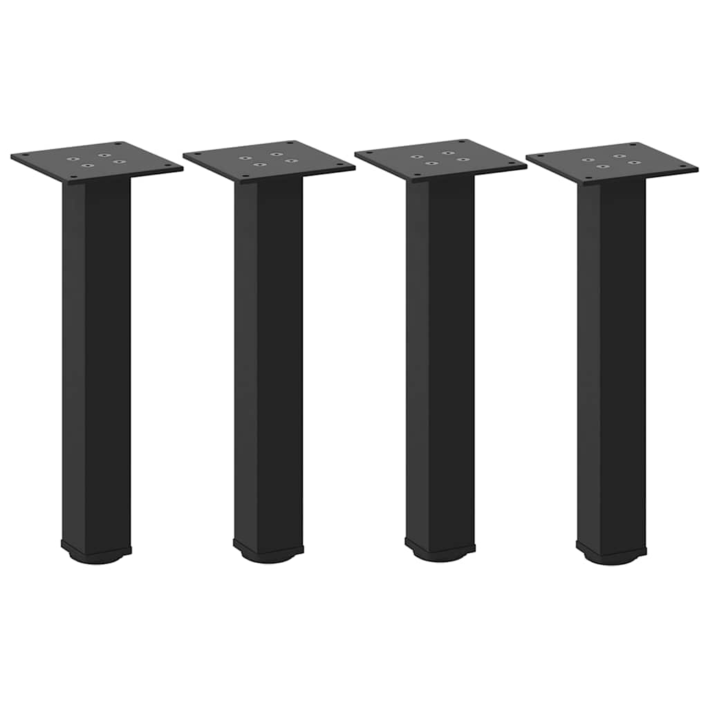 sofabordsben 4 stk. sort 30-32 cm stål