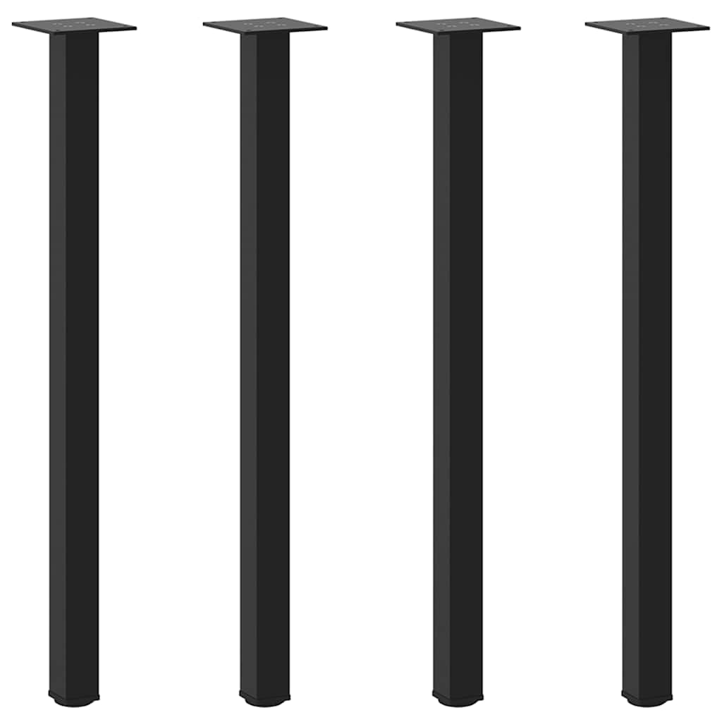 konsolbordben 4 stk. sort 72-74 cm stål