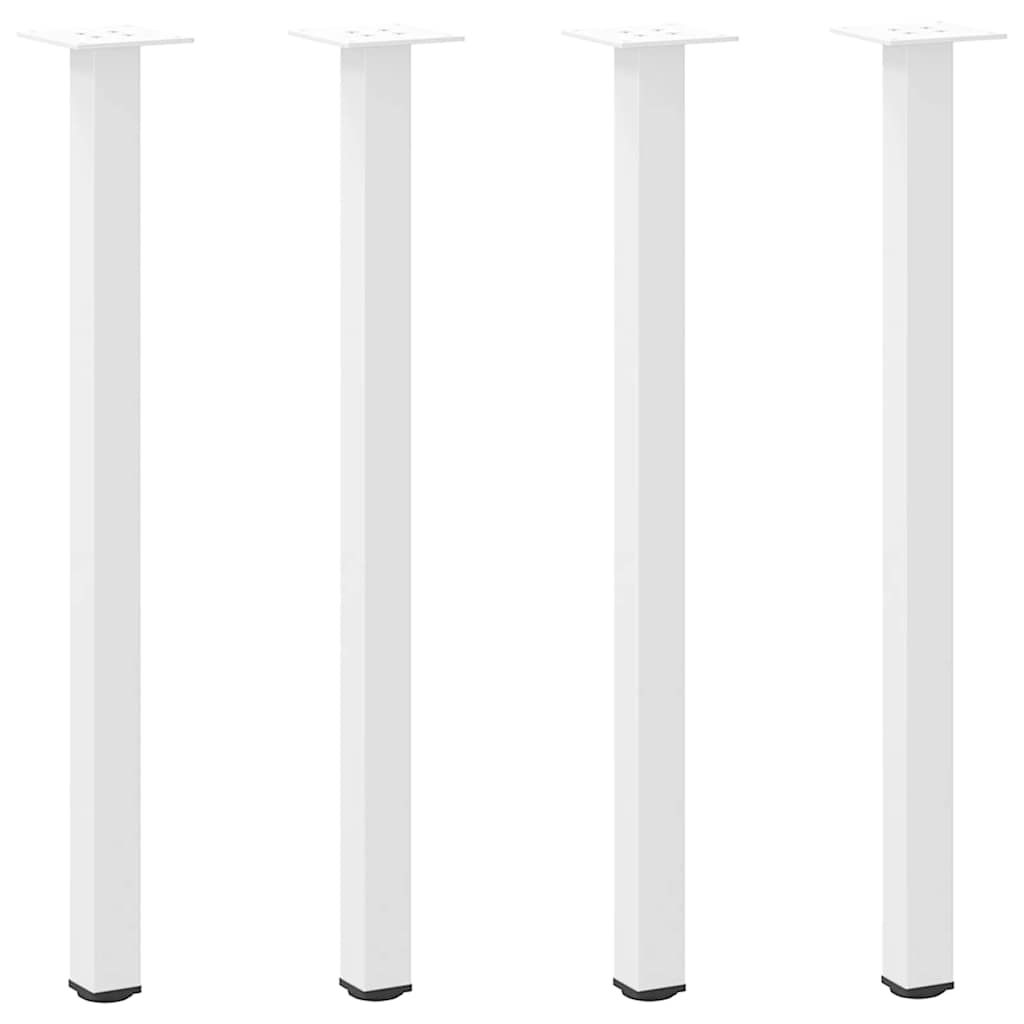 konsolbordben 4 stk. hvid 72-74 cm stål