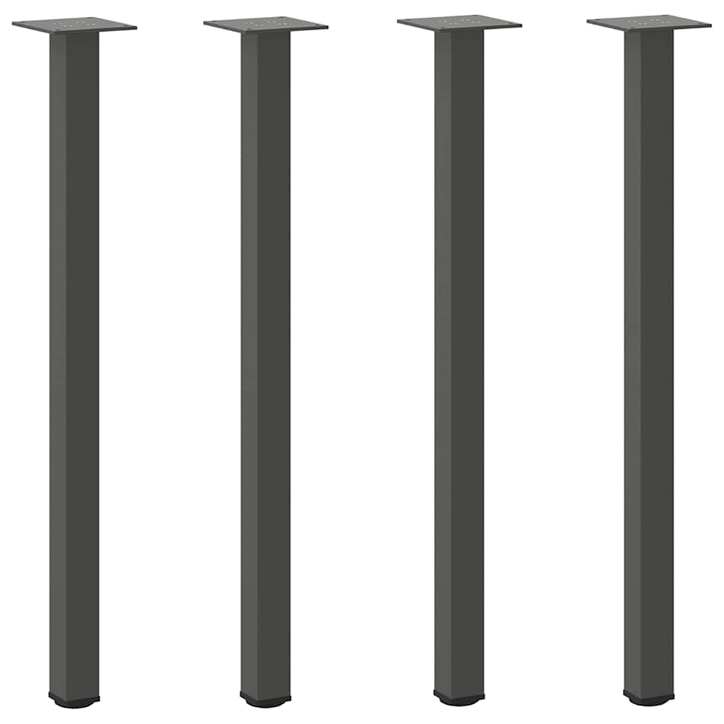 konsolbordben 4 stk. antracit 72-74 cm stål
