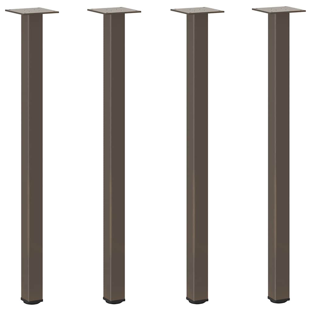 konsolbordben 4 stk. naturstål 72-74 cm stål