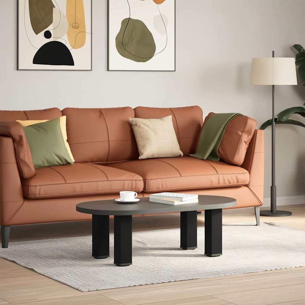 sofabordsben 4 stk. sort 42-44 cm stål
