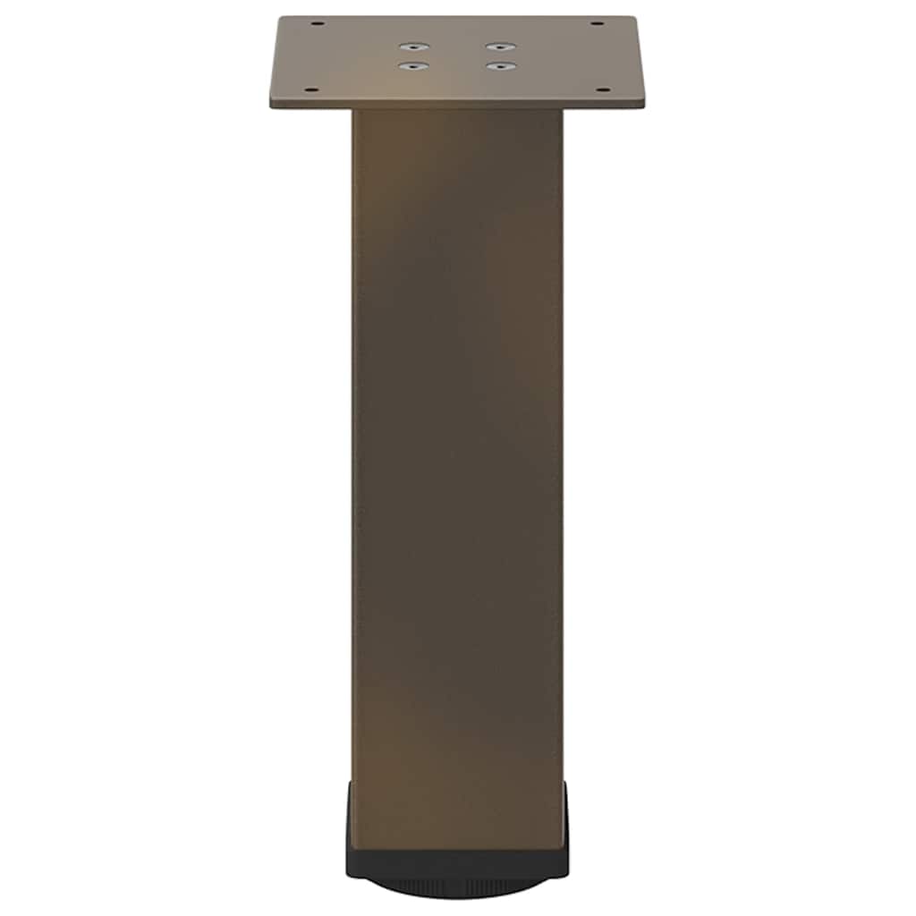 sofabordsben 4 stk. naturstål 42-44 cm stål