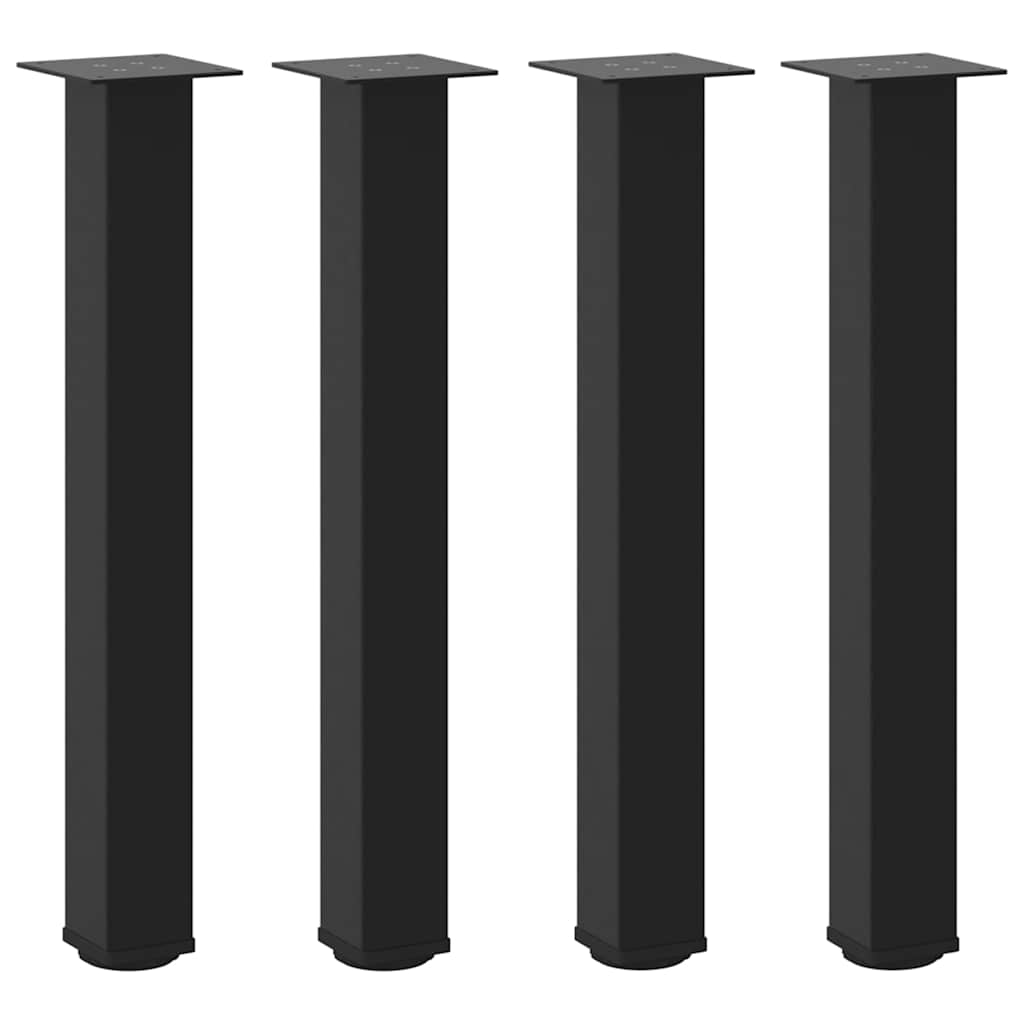 konsolbordben 4 stk. sort 72-74 cm stål