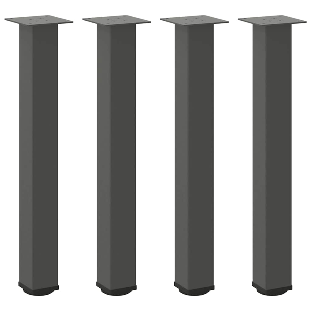 konsolbordben 4 stk. antracit 72-74 cm stål