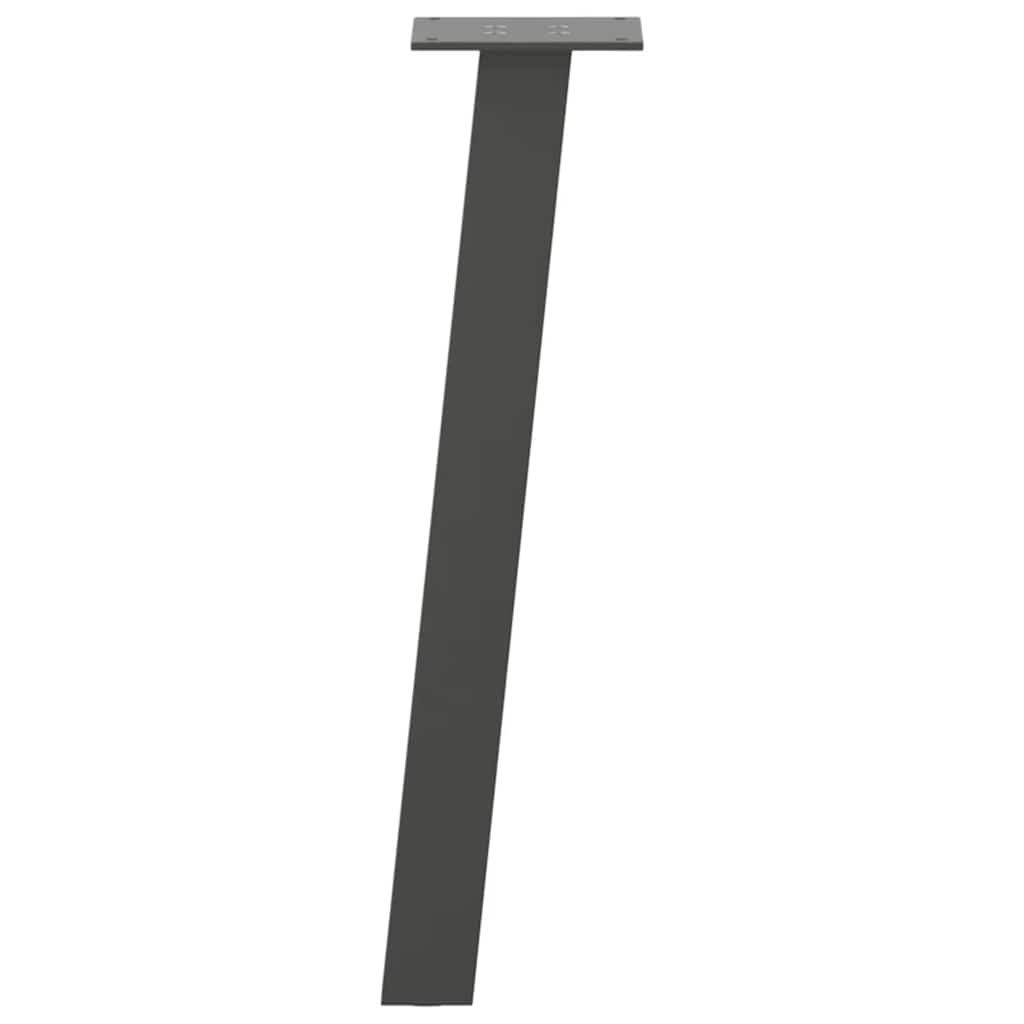 sofabordsben 4 stk. antracit 30 cm stål