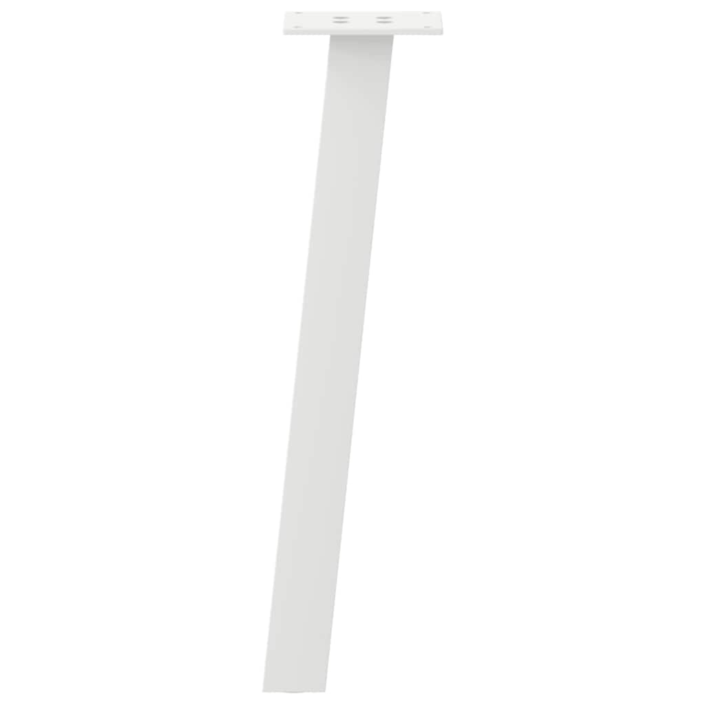 sofabordsben 4 stk. hvid 42 cm stål