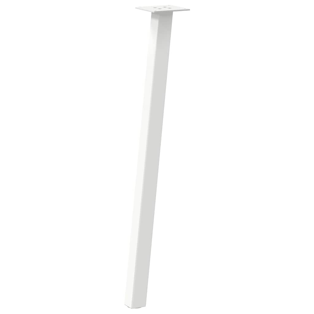konsolbordben 4 stk. hvid 72 cm stål