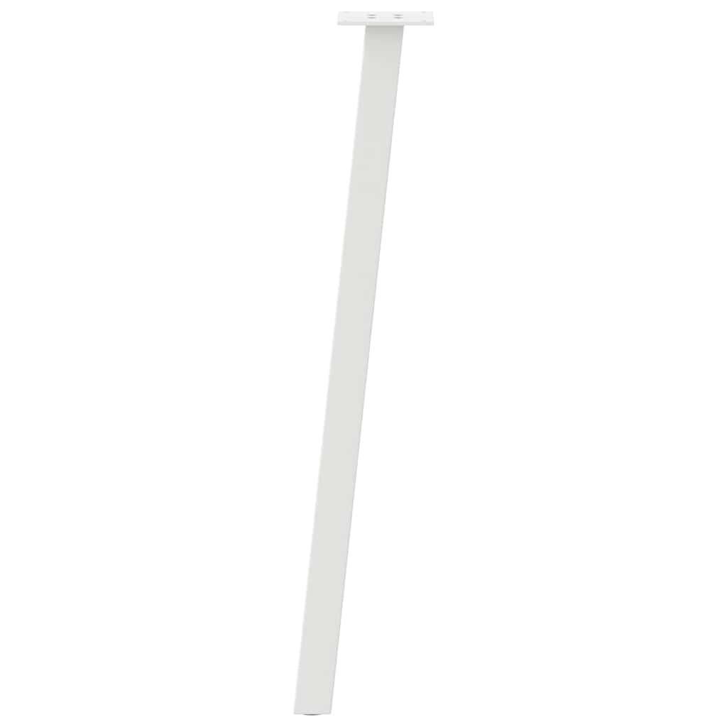 konsolbordben 4 stk. hvid 72 cm stål