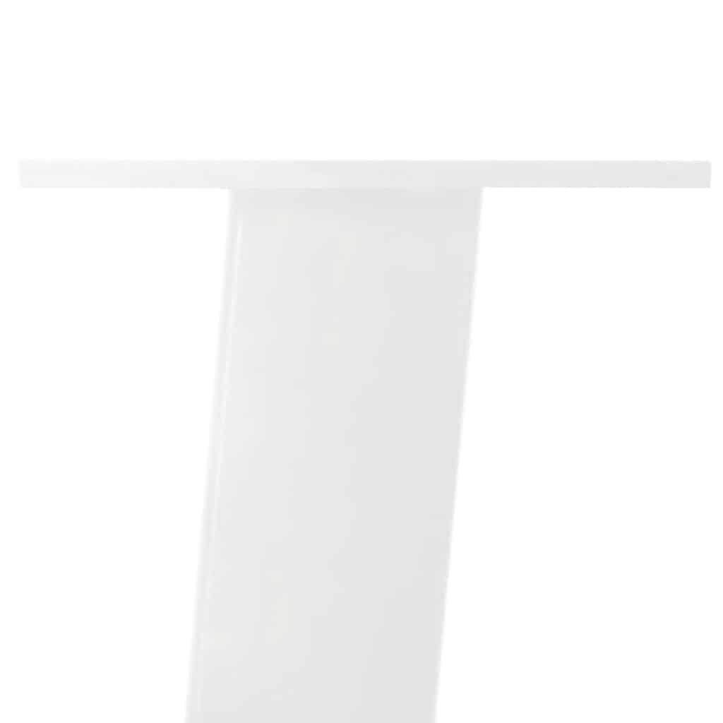 konsolbordben 4 stk. hvid 72 cm stål