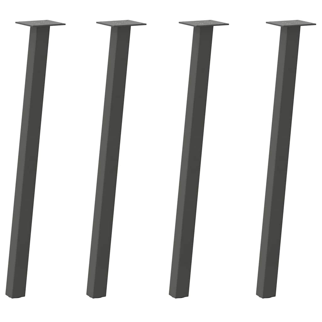konsolbordben 4 stk. antracit 72 cm stål