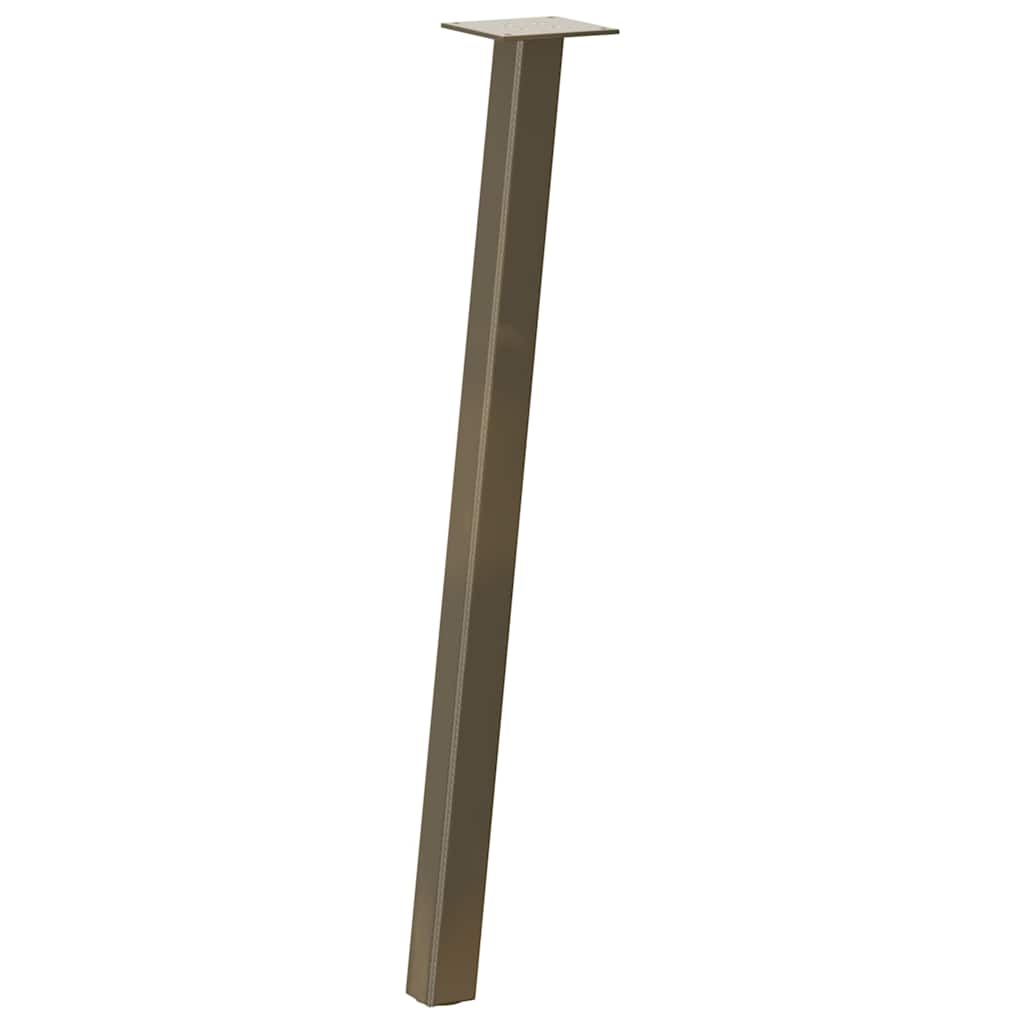 konsolbordben 4 stk. naturstål 72 cm stål