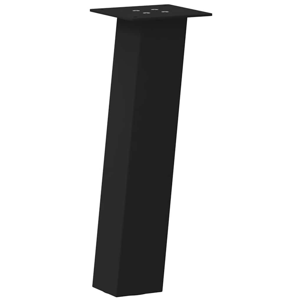 sofabordsben 4 stk. sort 30 cm stål